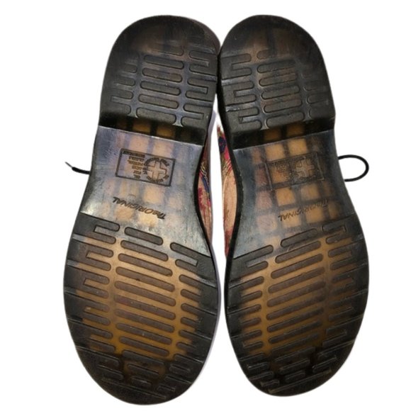 Dr. Martens Castel Floral Canvas Combat Boots - 10 - Picture 12 of 16